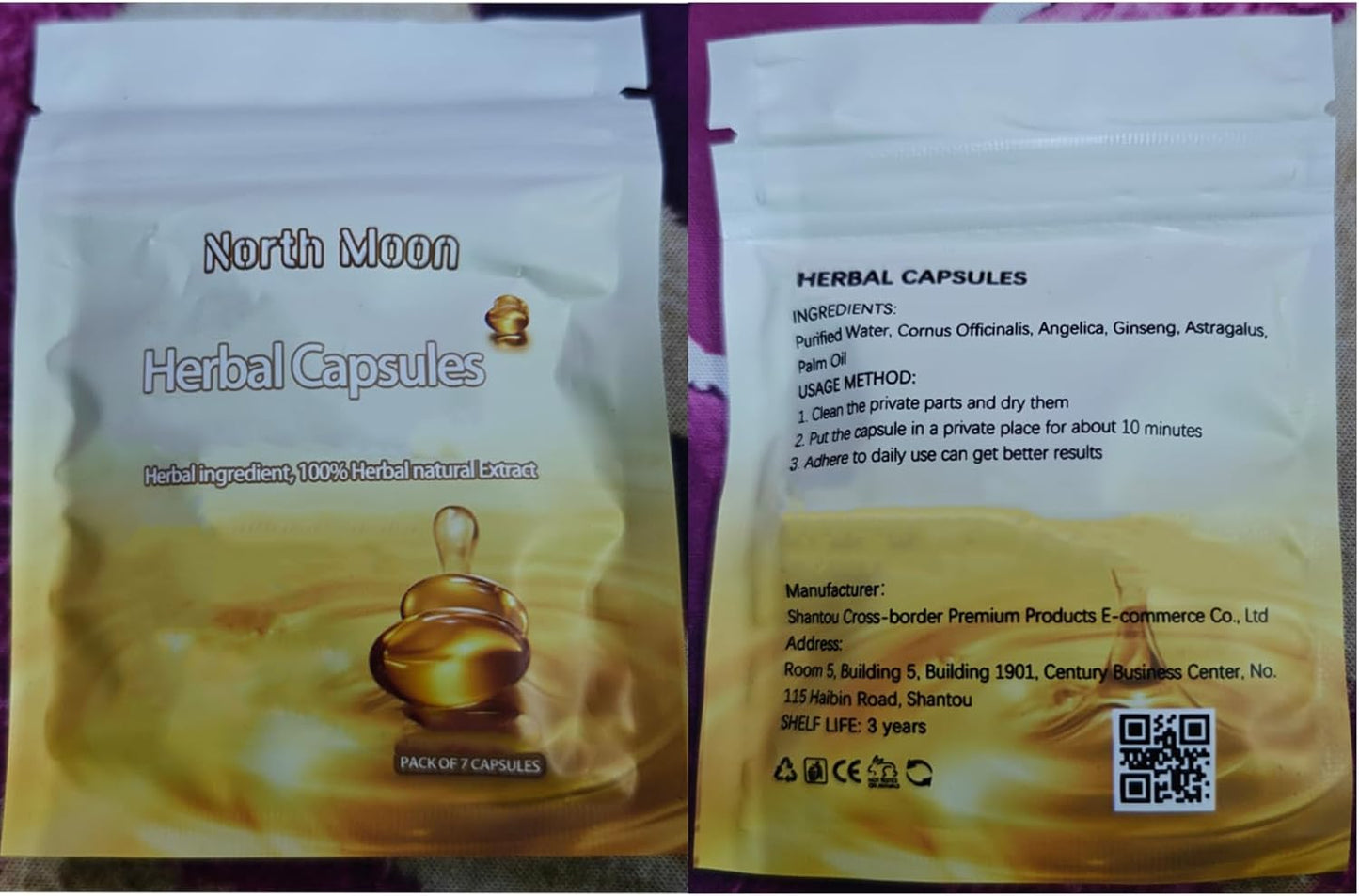 North Moon Prostate Herbal Capsules for Men - Natural Prostate Support Supplement, 10 Capsules per Bottle