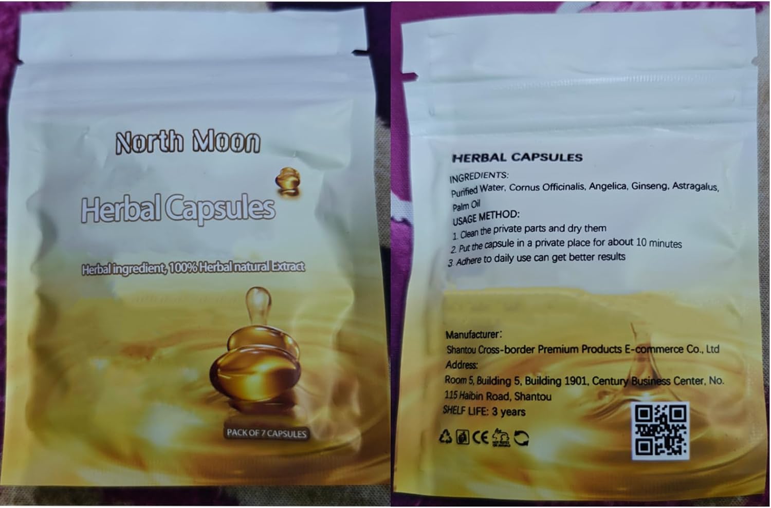 North Moon Prostate Herbal Capsules for Men - Natural Prostate Support Supplement, 10 Capsules per Bottle