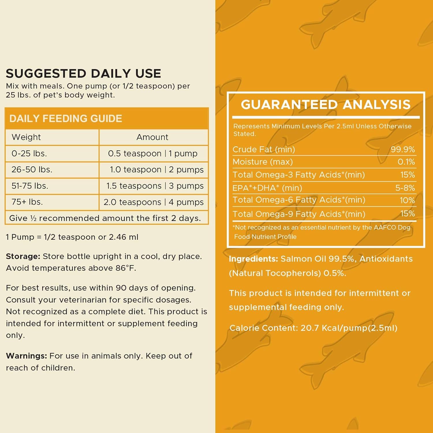 Norwegian Dog Salmon Oil for Dogs - Omega 3 Supplement for Skin and Coat Health - Itchy Skin Support - 8 oz Liquid - Essential Fish Oil Supplement for Dogs
