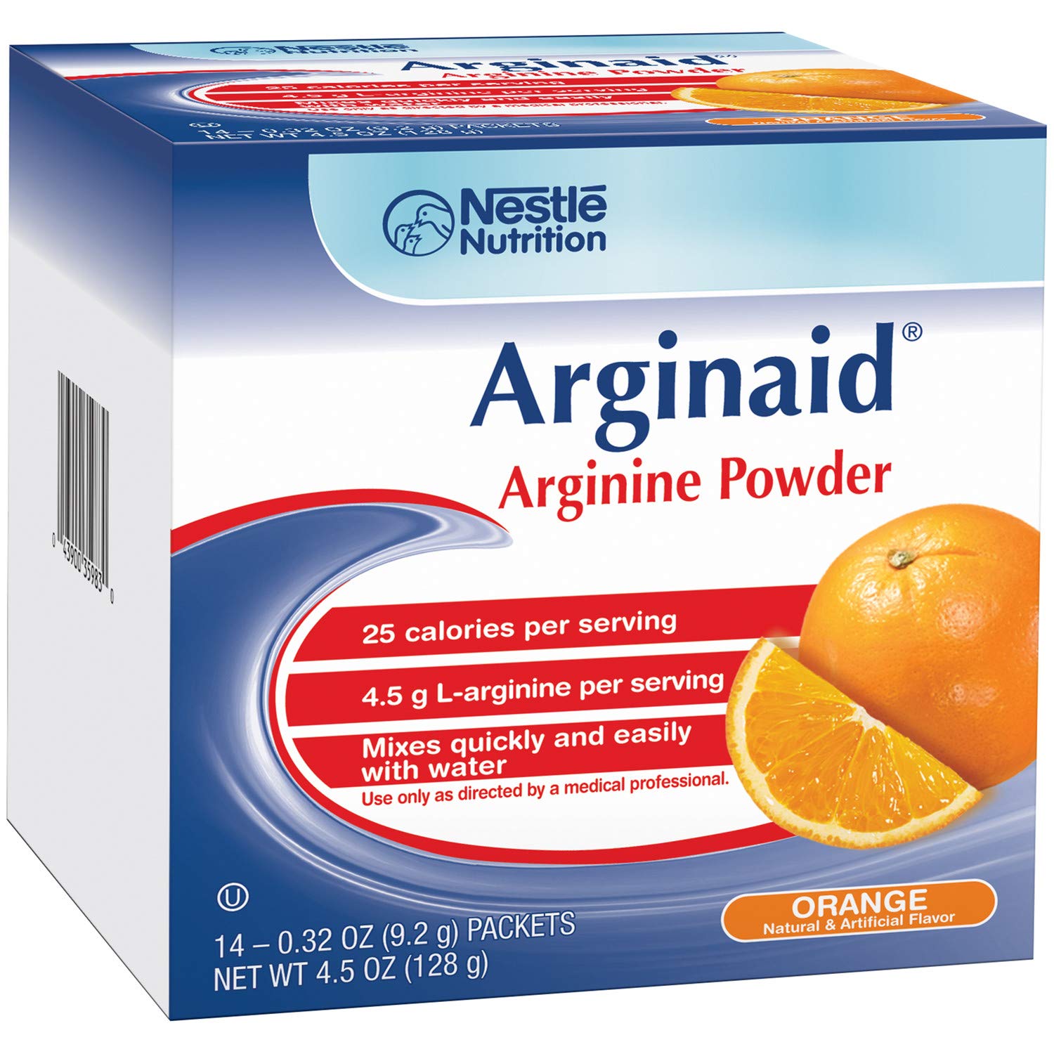 Novartis YSKWA Arginaid Orange Supplement Packets - Box of 14, 9.2g each