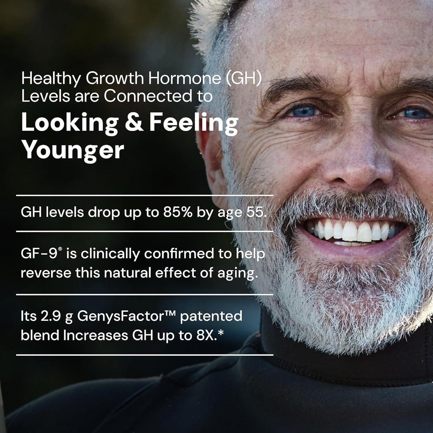 Novex Biotech GF-9 HGH Boosting Supplement for Men - Workout Complex for Energy, Endurance, Sleep - 120 Ct (30-Day Supply)