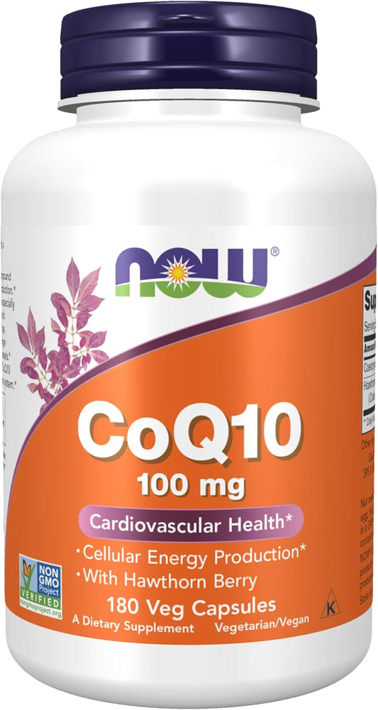 NOW Coq10 100 mg - 180 Vegetarian Capsules by NOW Foods