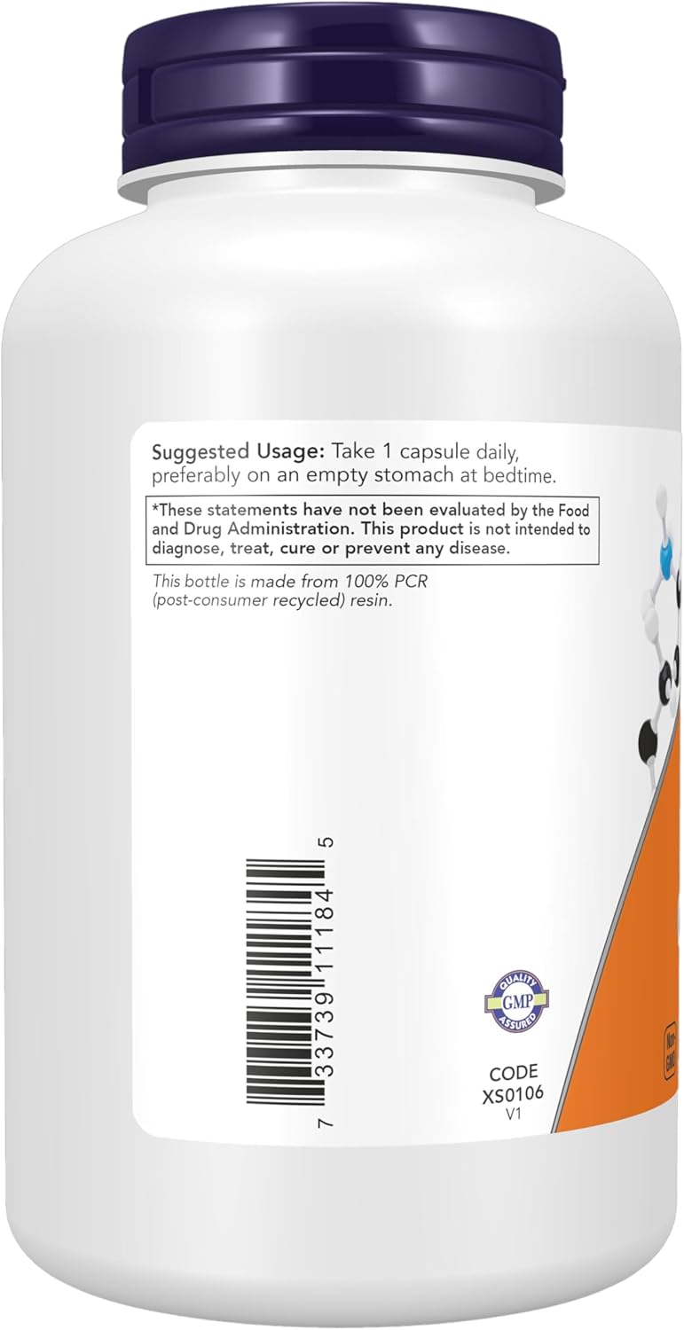 NOW Foods 5-HTP 100 mg Supplement for Neurotransmitter Support - 240 Veg Capsules