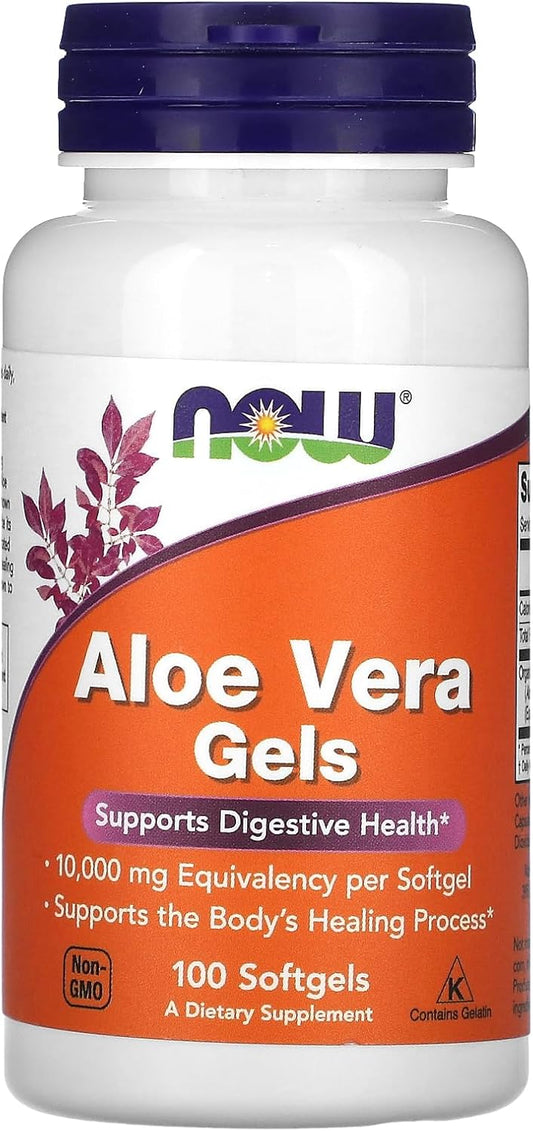 NOW Foods Aloe Vera Softgels 10,000 mg - 100 Count