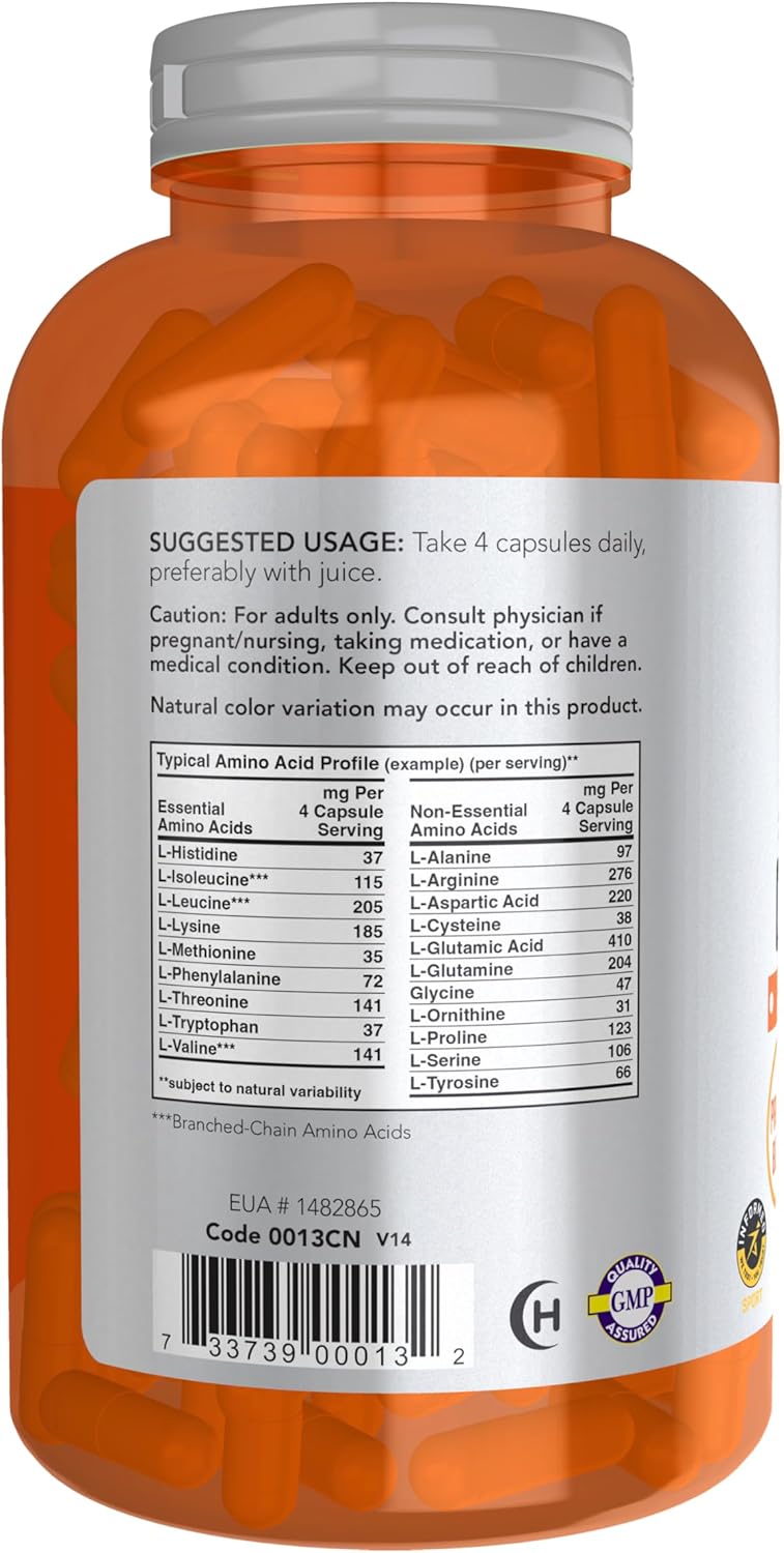 Now Foods Amino Complete 360 Count x 2 - Essential Amino Acid Supplement