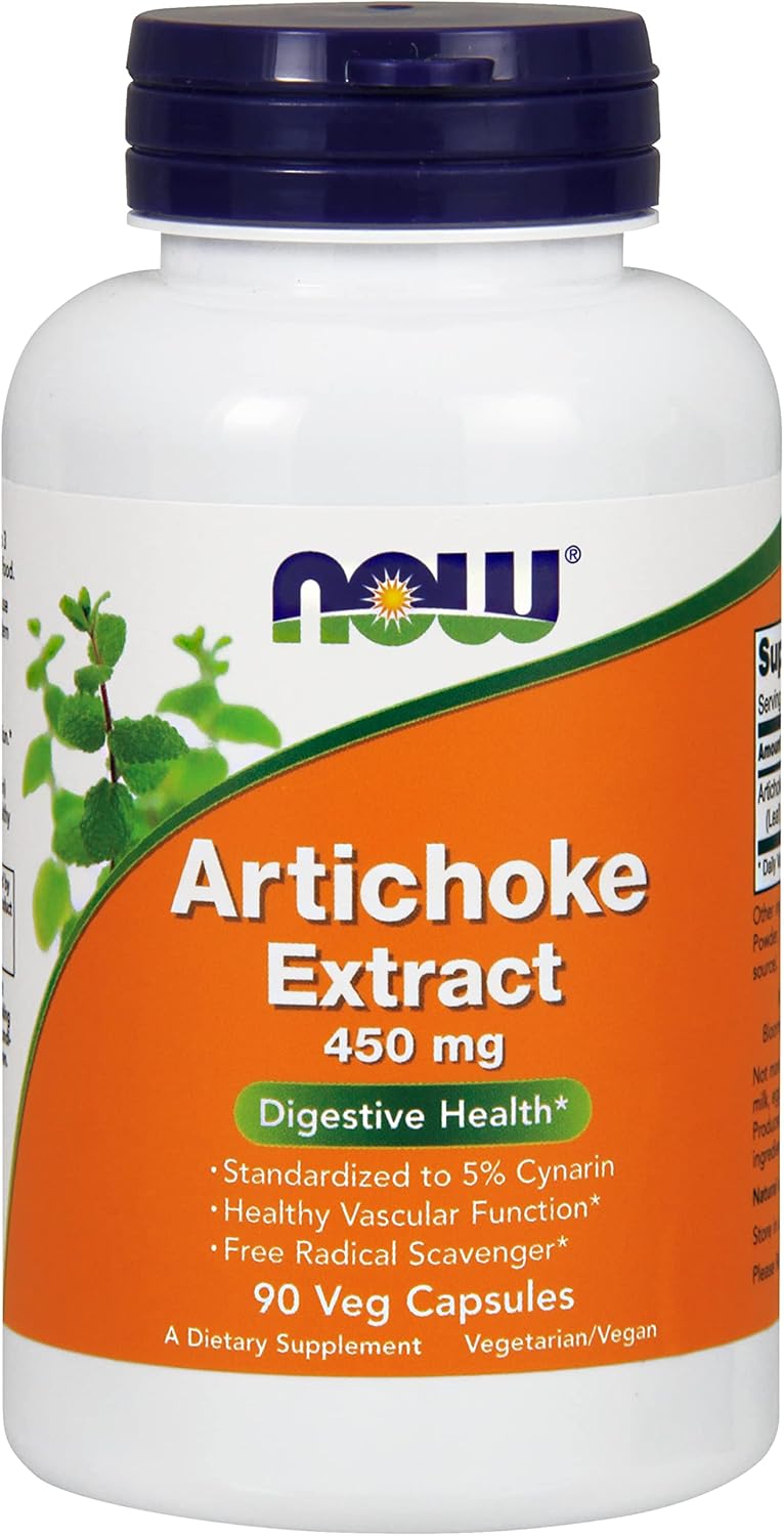 Now Foods Artichoke Extract Capsules, 450mg - 90 Vegetarian Capsules