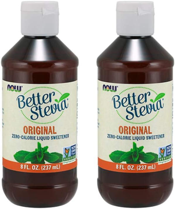Now Foods Better Stevia Original Liquid Extract - 16 Ounces Total (2 Pack)
