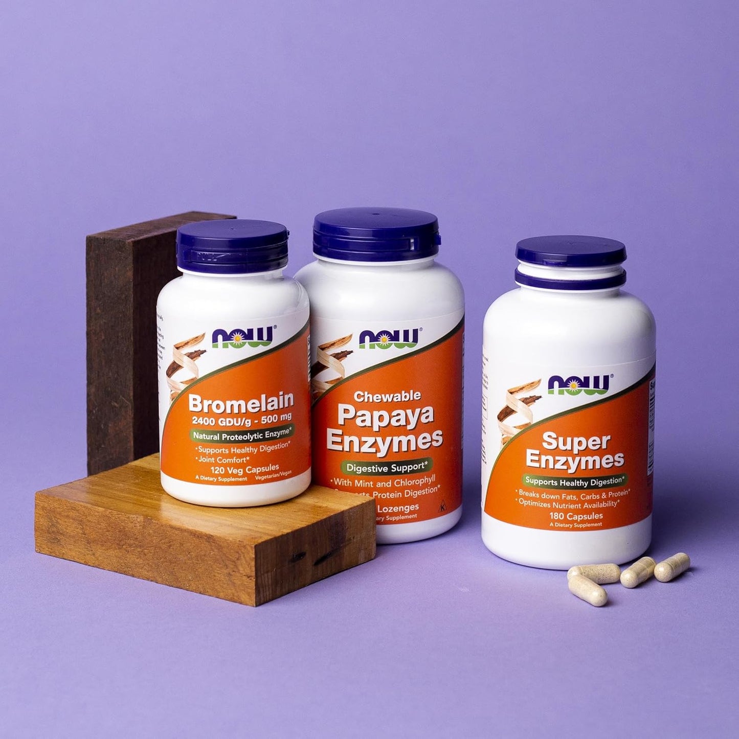 NOW Foods Bromelain 500mg - Natural Proteolytic Enzyme Supplement, 120 Veg Capsules