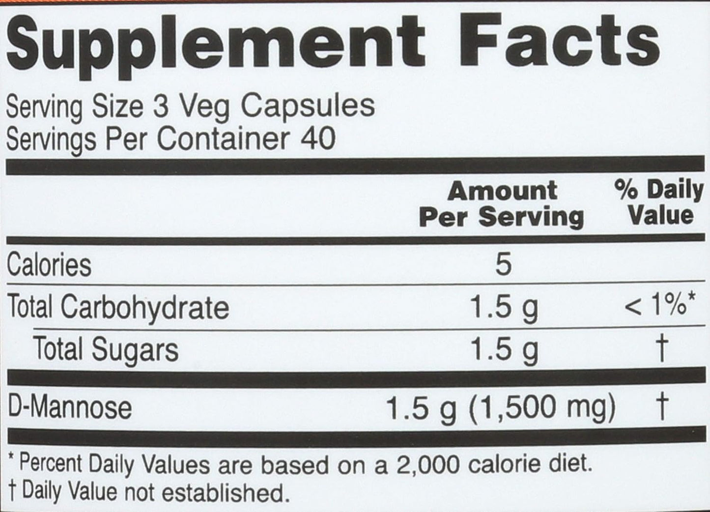Now Foods D-Mannose Capsules 500mg - Pack of 3 - Urinary Tract Health Supplement
