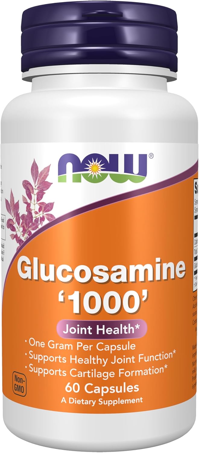 NOW Foods Glucosamine '1000' Dietary Supplement - 60 Veg Capsules, 1g Per Capsule - UL Certified