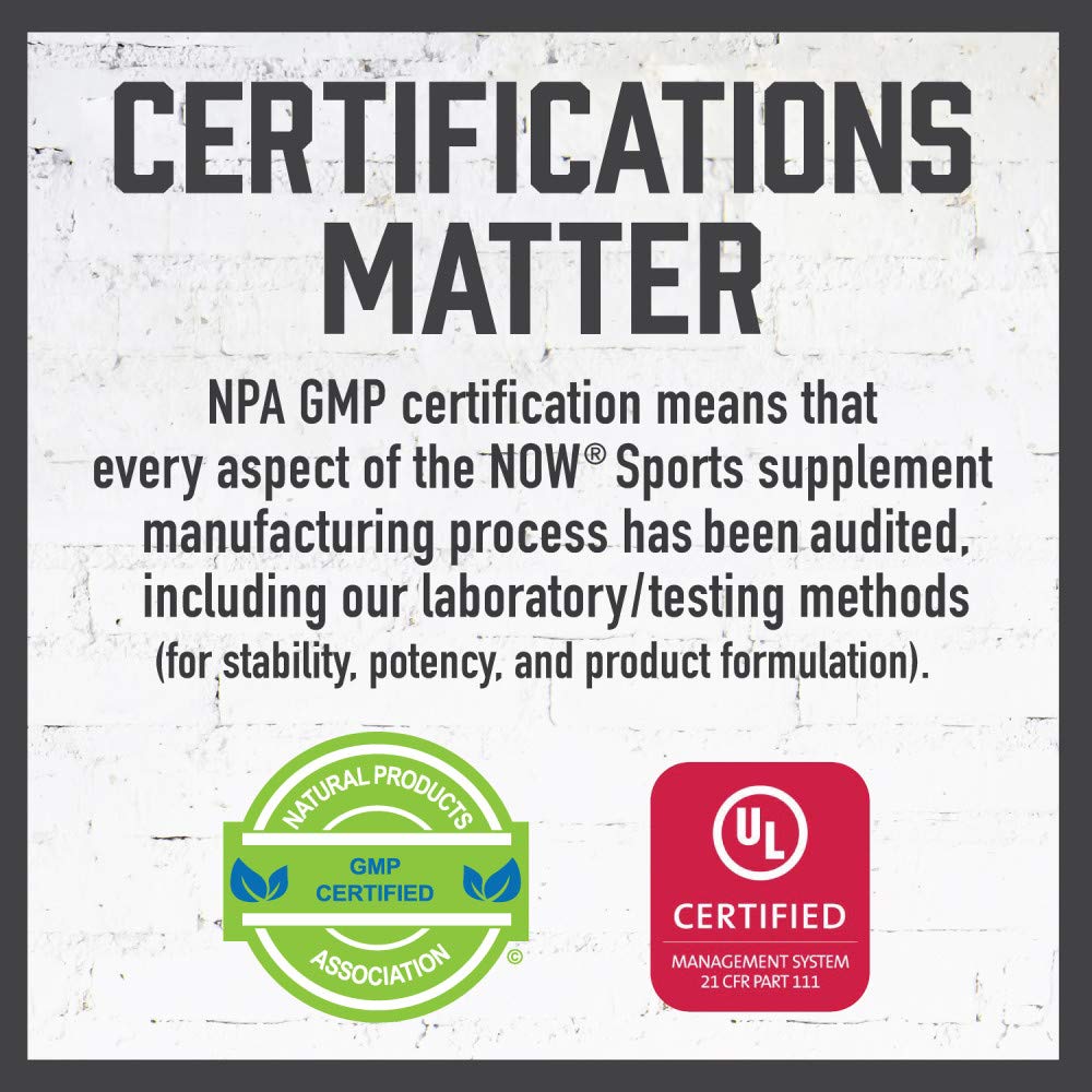 Now Foods L-Glutamine 1000 mg - 240 Capsules for Muscle Recovery and Immune Support