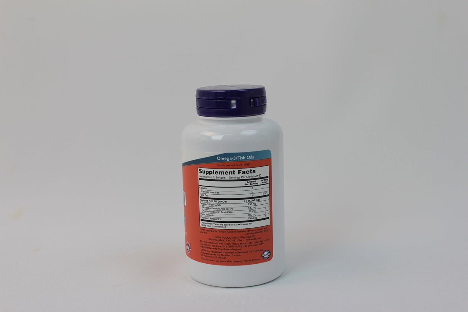 Now Foods Neptune Krill Oil 500mg - 2 Pack, 120 Softgels - Omega-3 Supplement for Heart Health & Joint Support