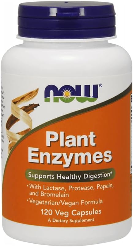 NOW Foods Plant Enzymes Capsules - Vegan Digestive Support