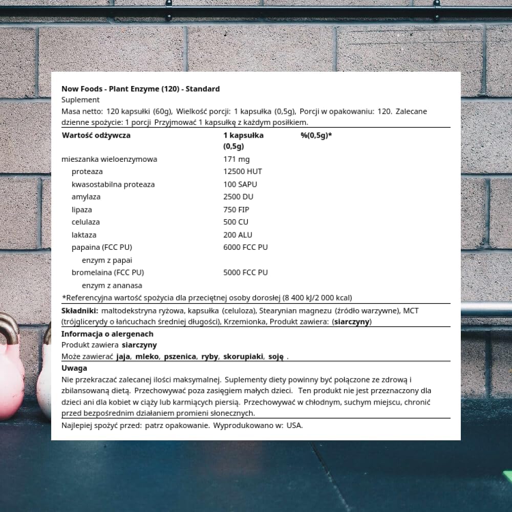 NOW Foods Plant Enzymes Capsules - Vegan Digestive Support