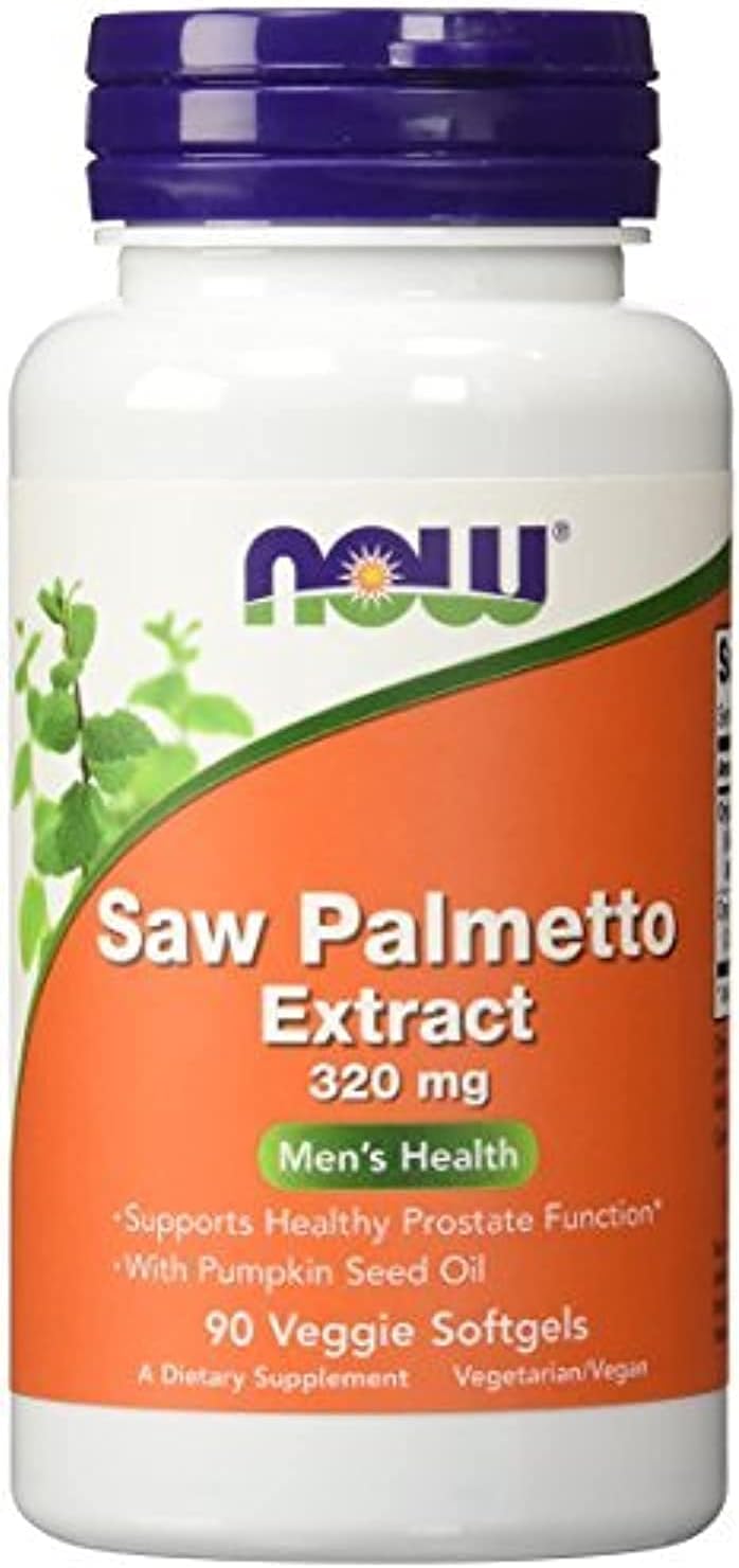 NOW Foods Saw Palmetto Extract Softgels - 320 mg, 90 Count, Pack of 2 - 180 Total Softgels