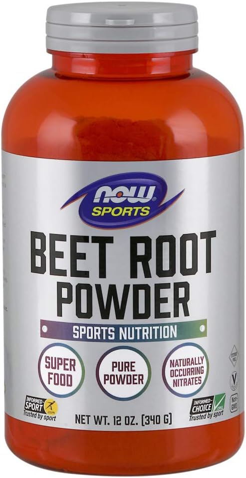 NOW Foods Sports Nutrition Beet Root Powder 12oz - Superfood Packed with Natural Nitrates for Enhanced Performance