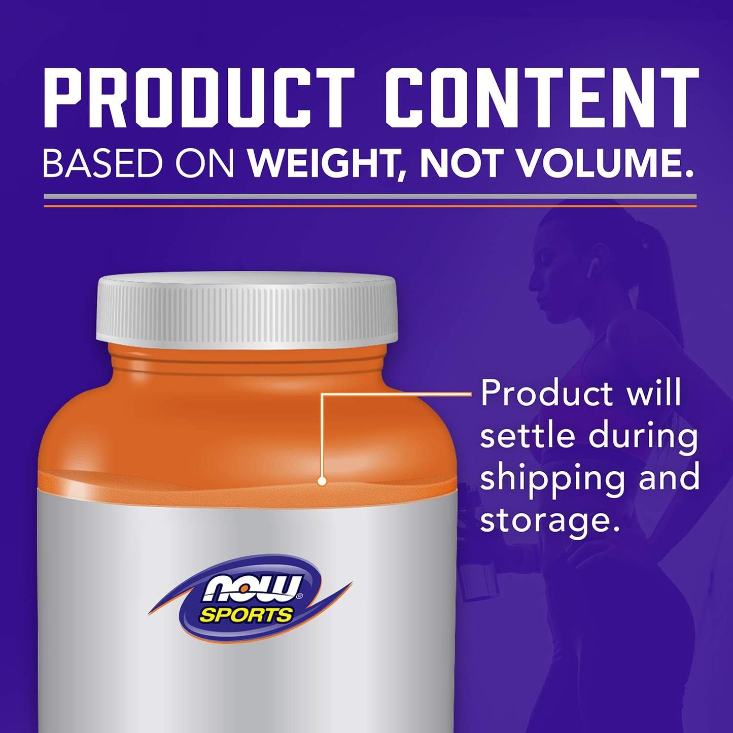NOW Foods Sports Nutrition Egg White Protein Powder, 1.2 lb - Unflavored, 16g Protein with BCAAs