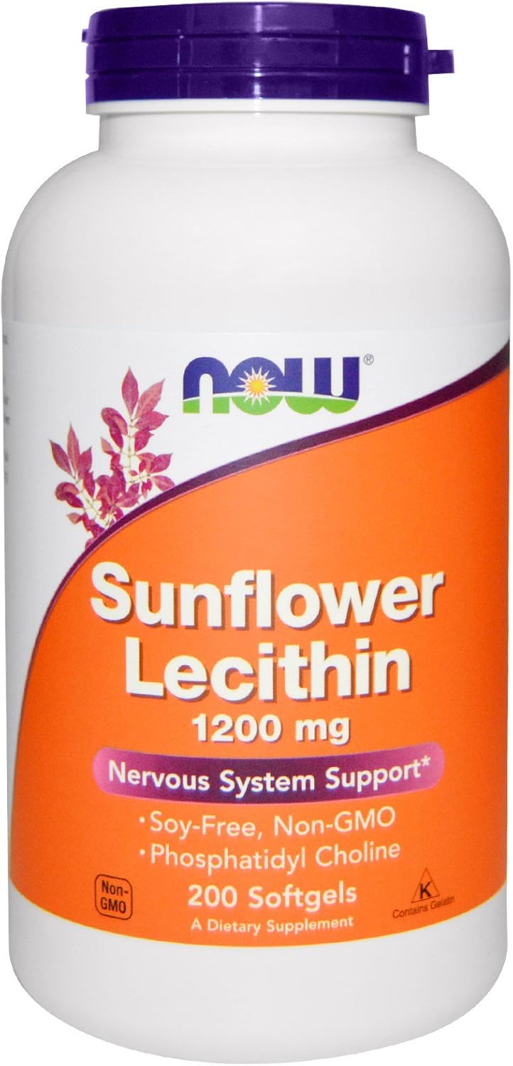Now Foods Sunflower Lecithin 1200mg Softgels - 400 Count (2 Pack)