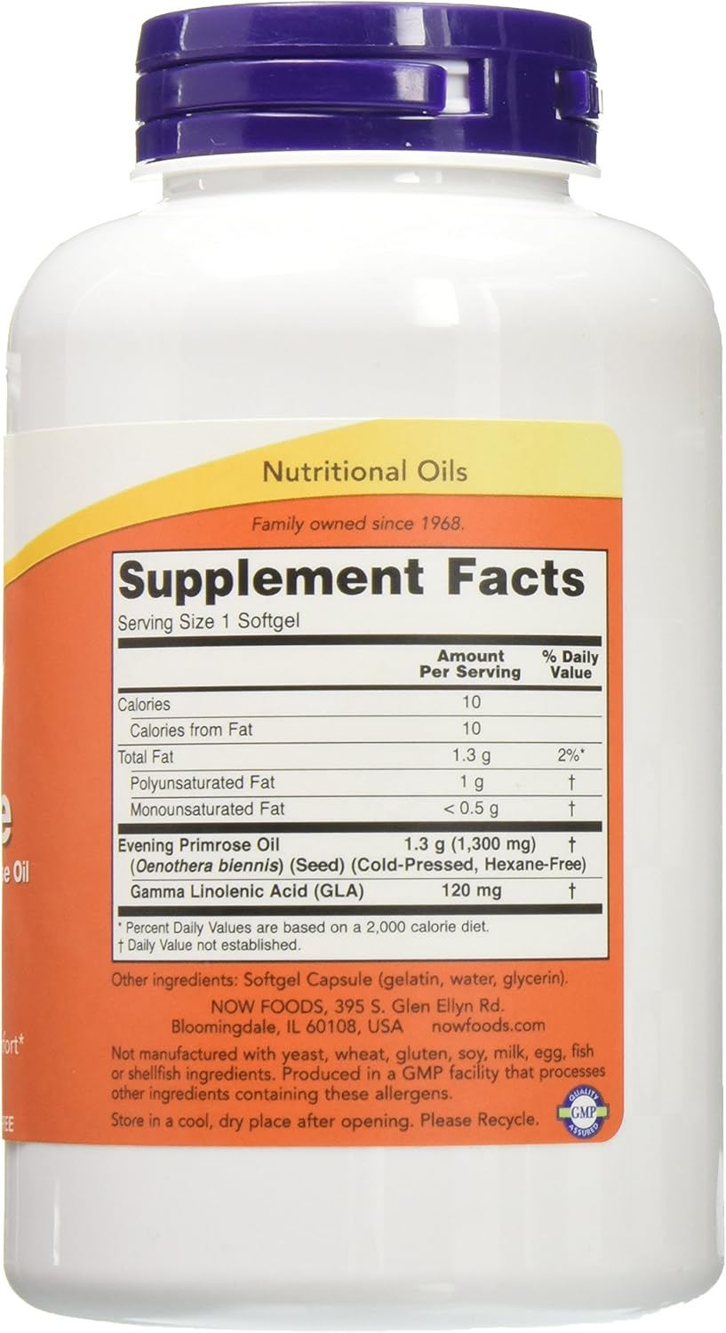 Now Foods Super Primrose 1300mg - 240 Softgels, Pack of 2