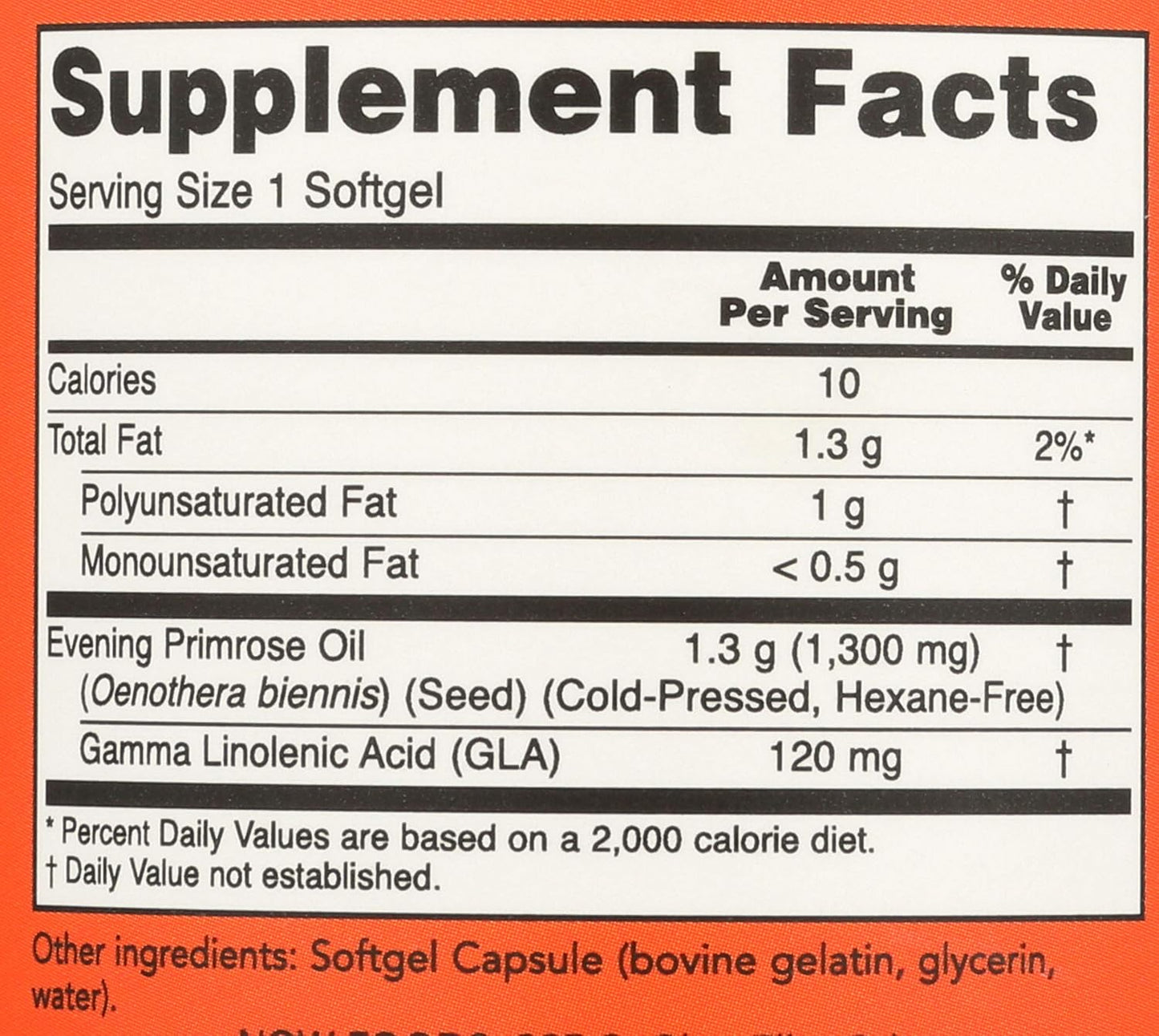 Now Foods Super Primrose Oil Supplement - 1300mg, 60 Softgels