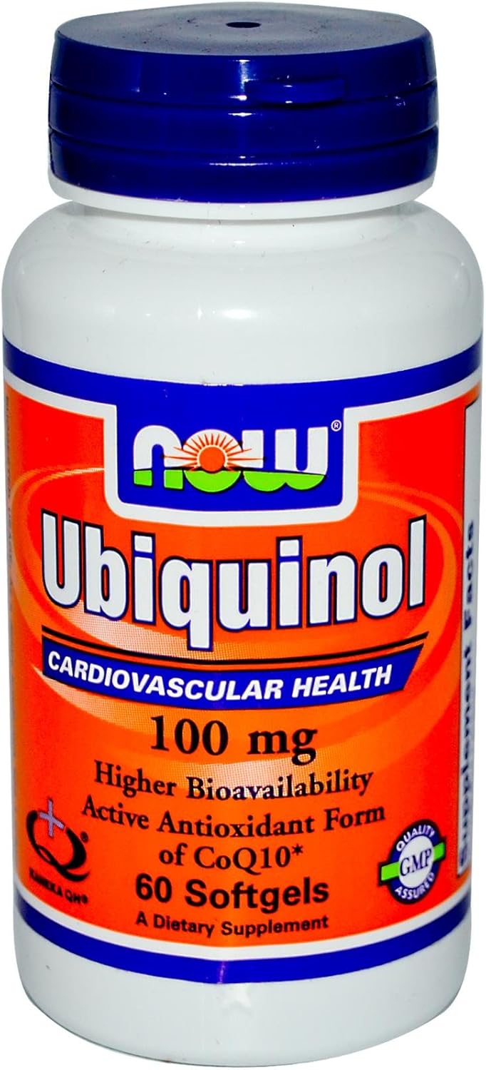 NOW Foods Ubiquinol 100mg Softgels - 60 Count