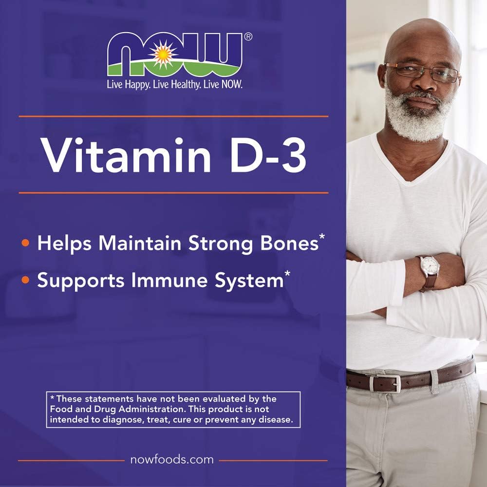 Now Foods Vitamin D3 5,000 IU Softgels - 2 Pack, 480 Count