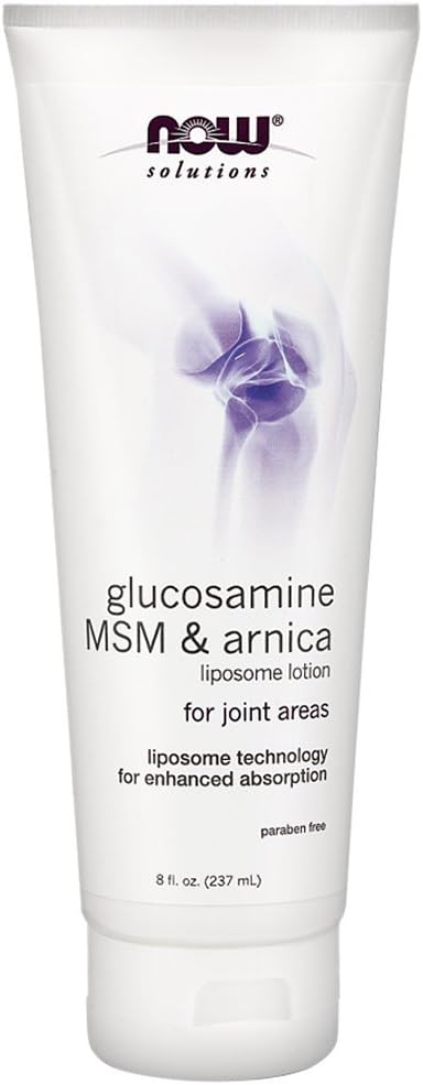 NOW Glucosamine, MSM & Arnica Liposome Lotion 8-Ounce Duo Pack by NOW Foods