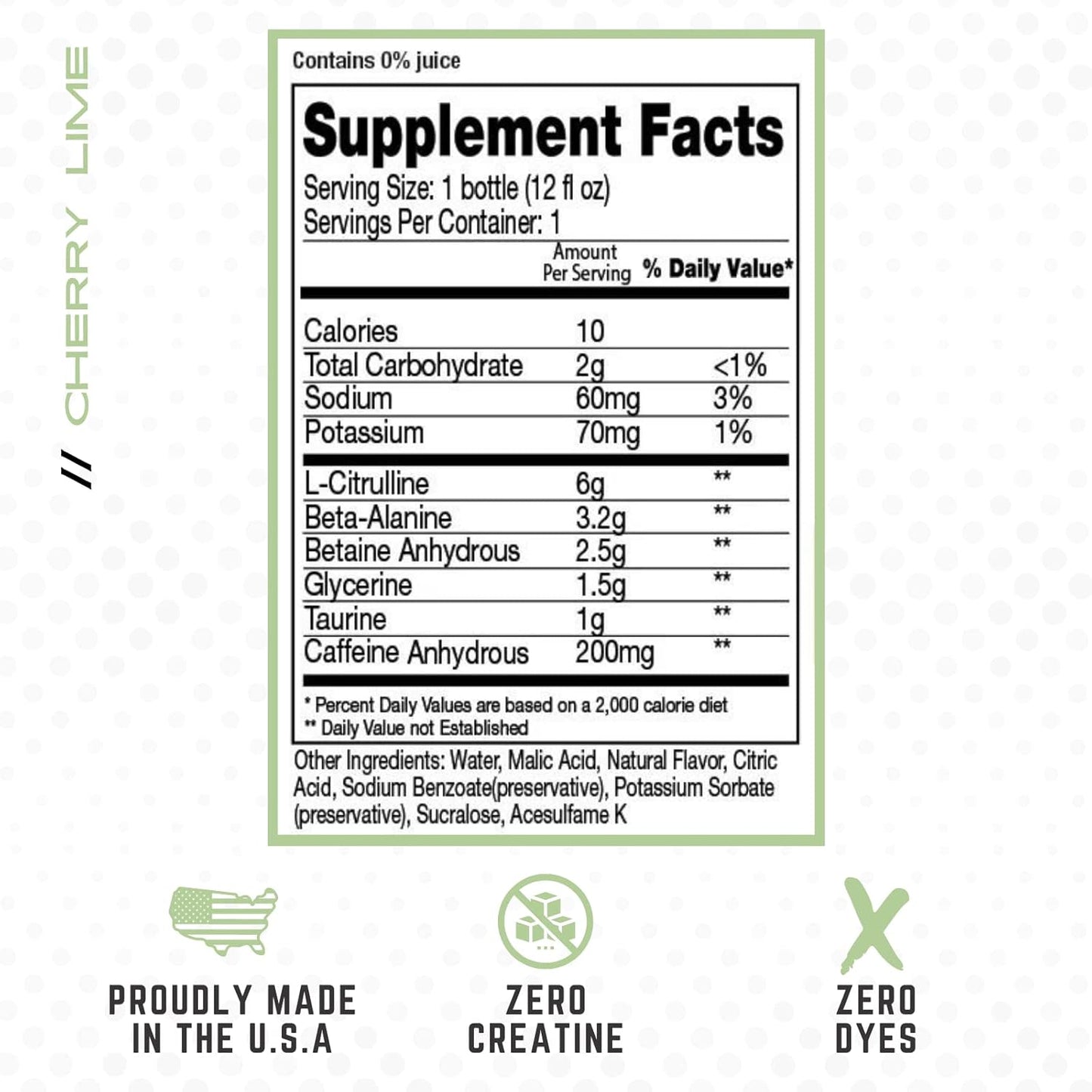 NOXygen Ready To Drink Pre-Workout - Cherry Lime Flavor, 12 Pack - Energy, Pump, & Performance with 6g Citrulline & 0 Sugars