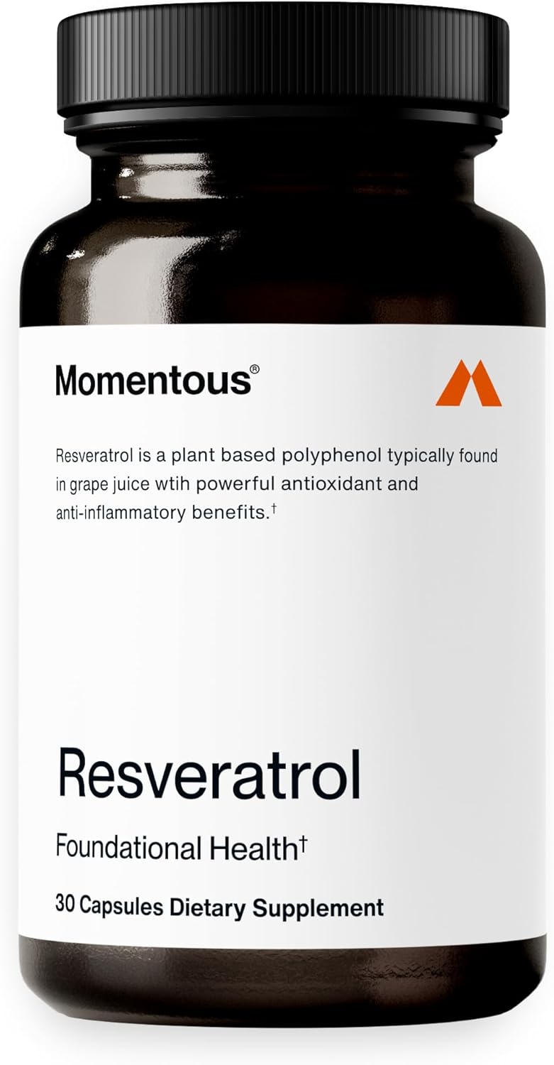 NSF Certified 450mg Trans-Resveratrol Supplement for Healthy Aging, Brain & Heart Support - GMO-Free & Gluten Free - 30 Servings