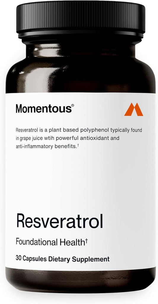 NSF Certified 450mg Trans-Resveratrol Supplement for Healthy Aging, Brain & Heart Support - GMO-Free & Gluten Free - 30 Servings