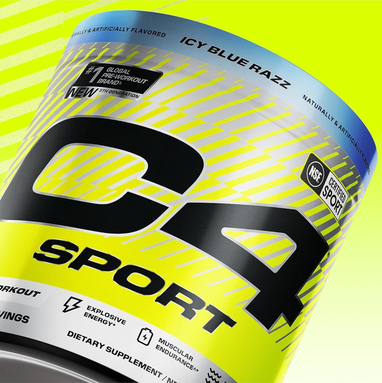 NSF Certified Cellucor C4 Sport Pre Workout Powder - Elite Hydration & Energy Supplement - 200mg Caffeine + Creatine - Hawaiian Punch Flavor