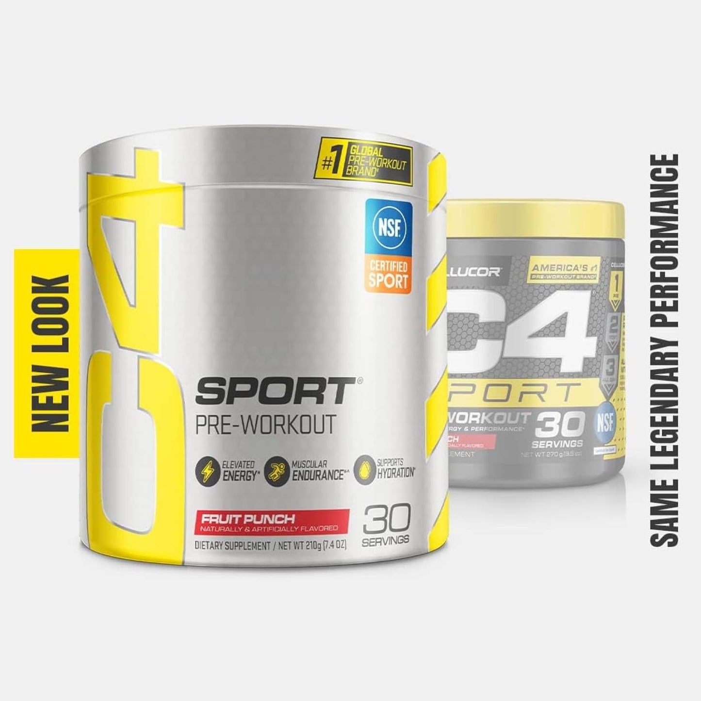 NSF Certified Cellucor C4 Sport Pre Workout Powder in Fruit Punch Flavor - 30 Servings