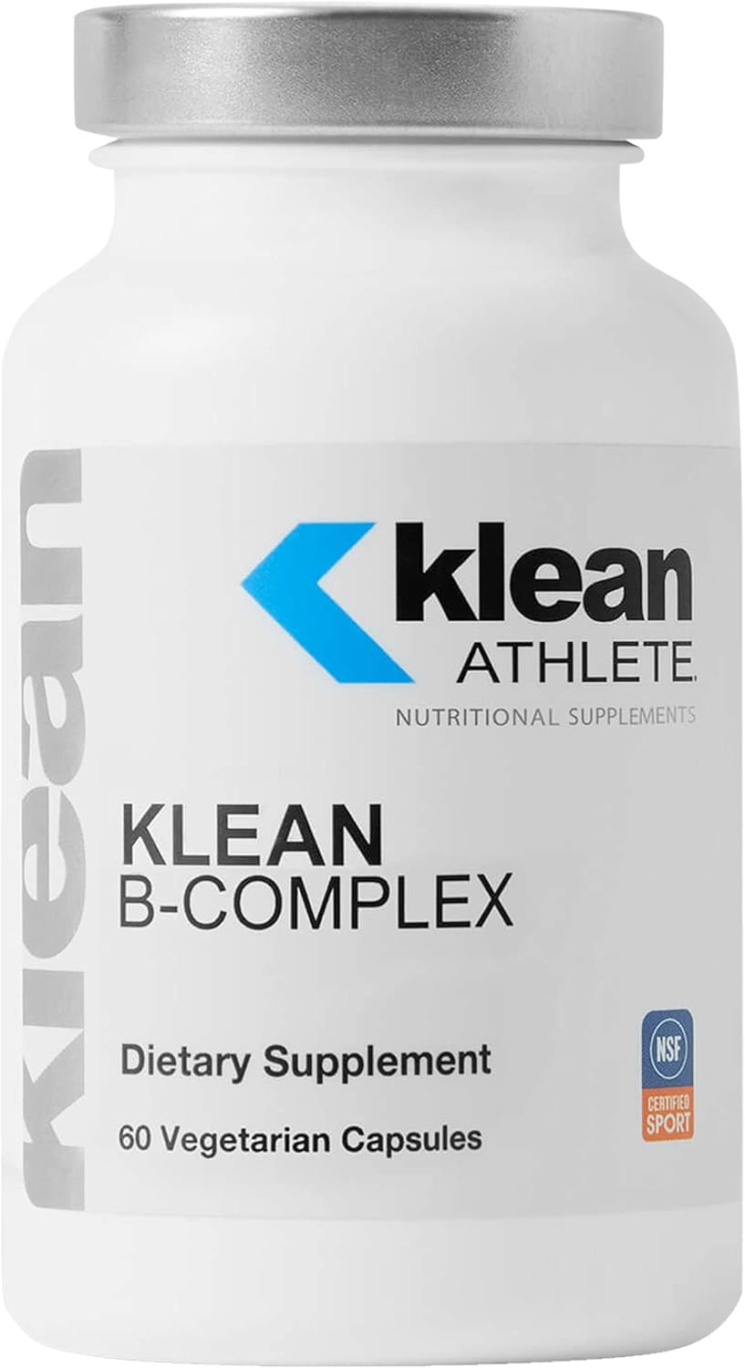 NSF Certified Klean ATHLETE B-Complex Capsules for Energy, Cardiovascular and Cellular Support - 60 Vegetarian Capsules