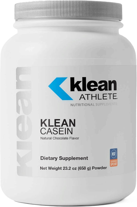 NSF Certified Klean Casein Protein Powder for Muscle Recovery - Natural Chocolate Flavor - 23.2 Ounces