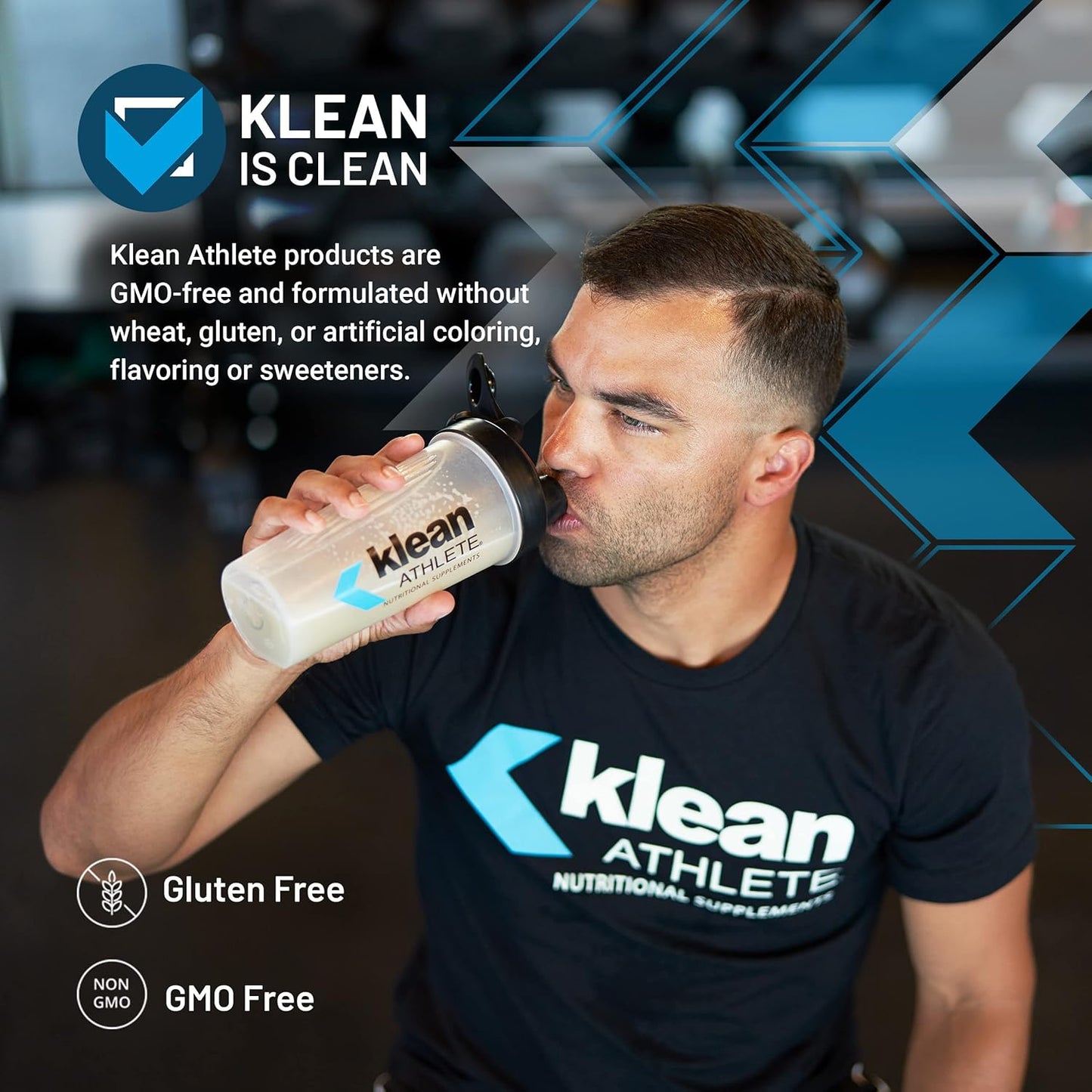 NSF Certified Klean Casein Protein Powder for Muscle Recovery - Natural Chocolate Flavor - 23.2 Ounces