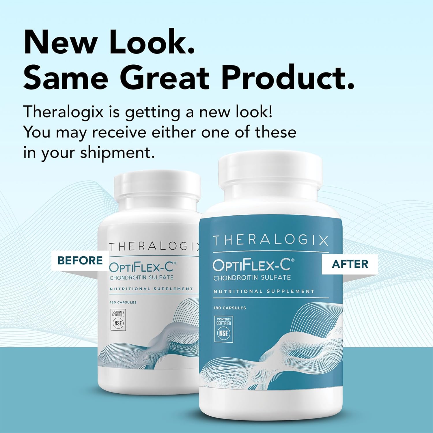 NSF Certified OptiFlex-C Chondroitin Capsules - 90-Day Supply - Joint Support for Women & Men - Promotes Healthy Joint Function and Mobility - 180 Capsules