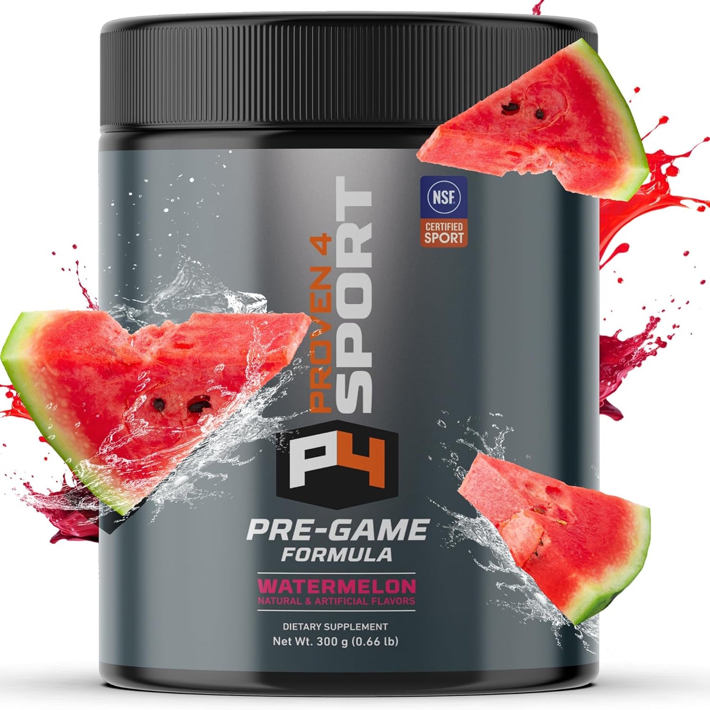 NSF Certified Pre-Workout Powder for Men and Women with Creatine, Beta Alanine, and Caffeine - Watermelon Flavor - 30 Servings