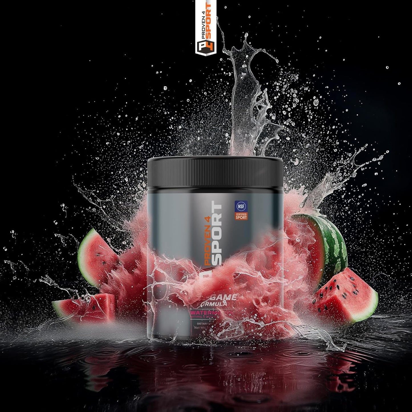 NSF Certified Pre-Workout Powder for Men and Women with Creatine, Beta Alanine, and Caffeine - Watermelon Flavor - 30 Servings