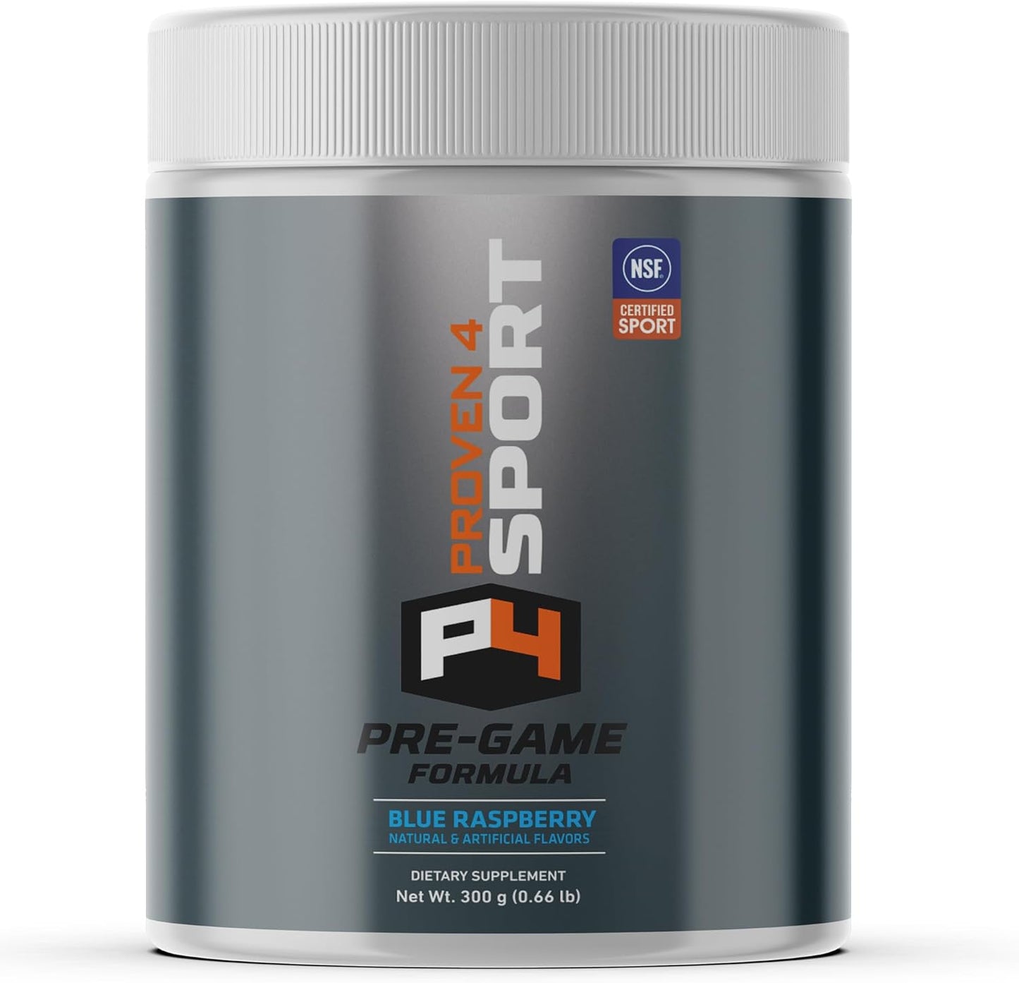 NSF Certified Pre Workout Powder for Men and Women with Creatine, Beta Alanine, and Caffeine - Blue Raspberry Energy Supplement - 30 Servings