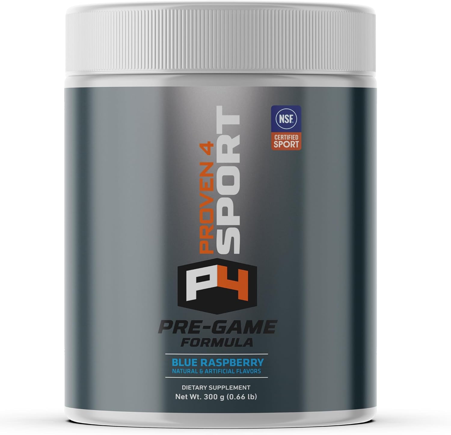 NSF Certified Pre Workout Powder for Men and Women with Creatine, Beta Alanine, and Caffeine - Blue Raspberry Energy Supplement - 30 Servings