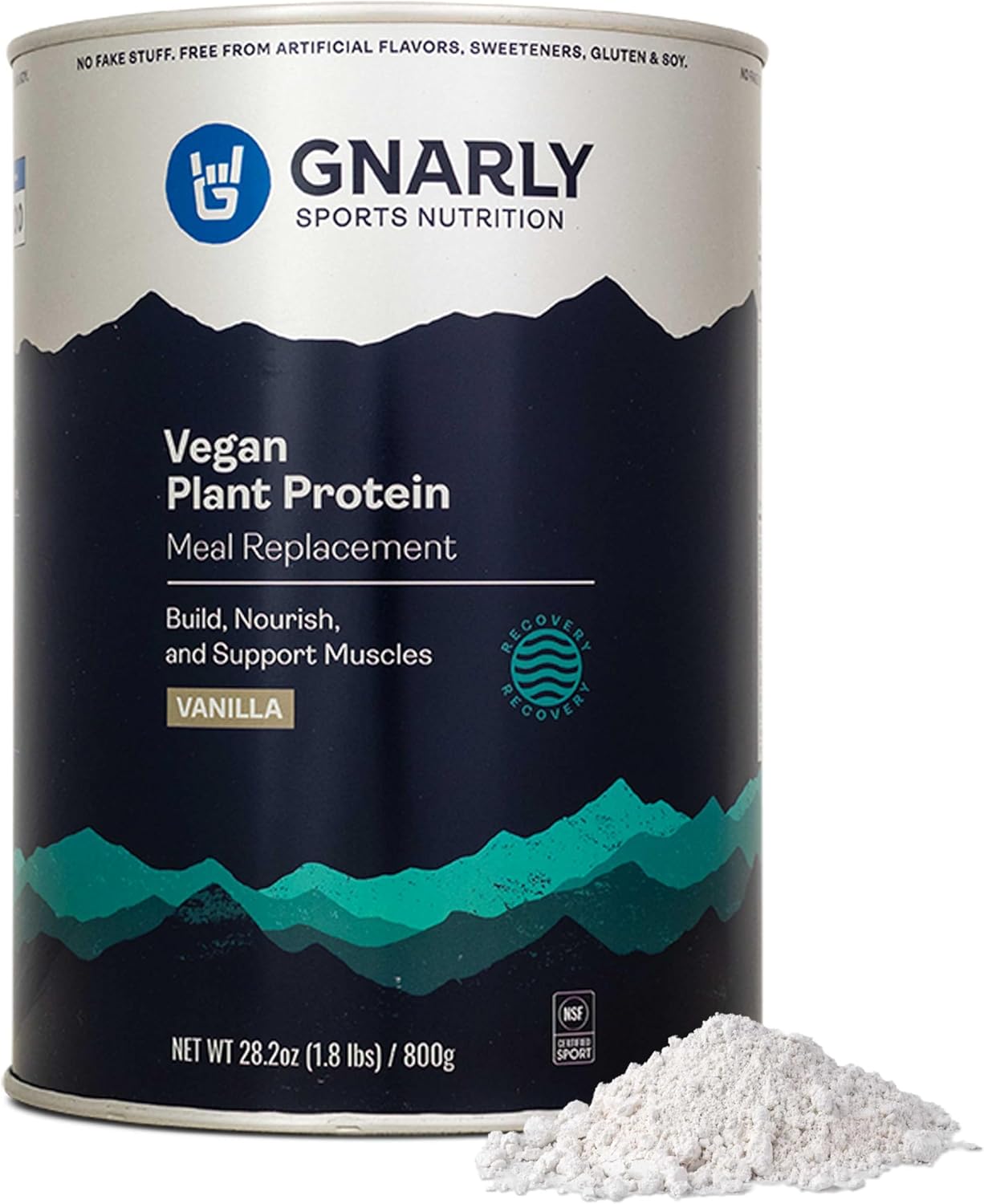 NSF Sport Certified Chocolate Vegan Protein Powder - 28.2 oz Meal Replacement for Daily Nutritional Boost, Lactose Free