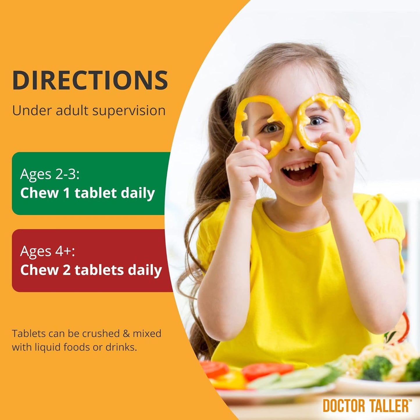 NuBest Kids Bundle: Doctor Taller 90 Vegan Chewable Tablets (Grape Flavor) + Tall Kids 90 Chewable Tablets (Berry Flavor) - Supports Height Growth for Kids 2-9