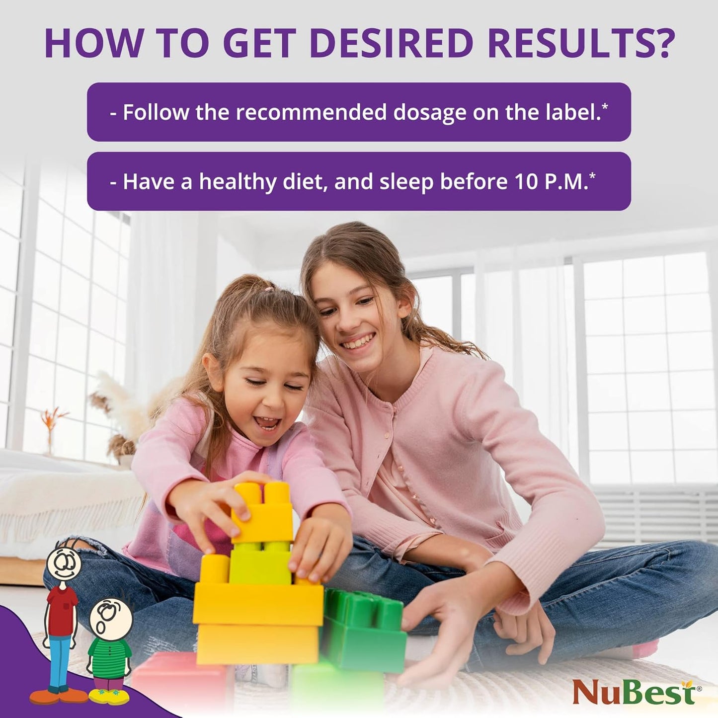 NuBest Tall Kids Vitamins for Age 2-9 - 90 Chewable Berry Tablets - Supports Bone Strength and Immunity - Animal Shapes - Pack of 3