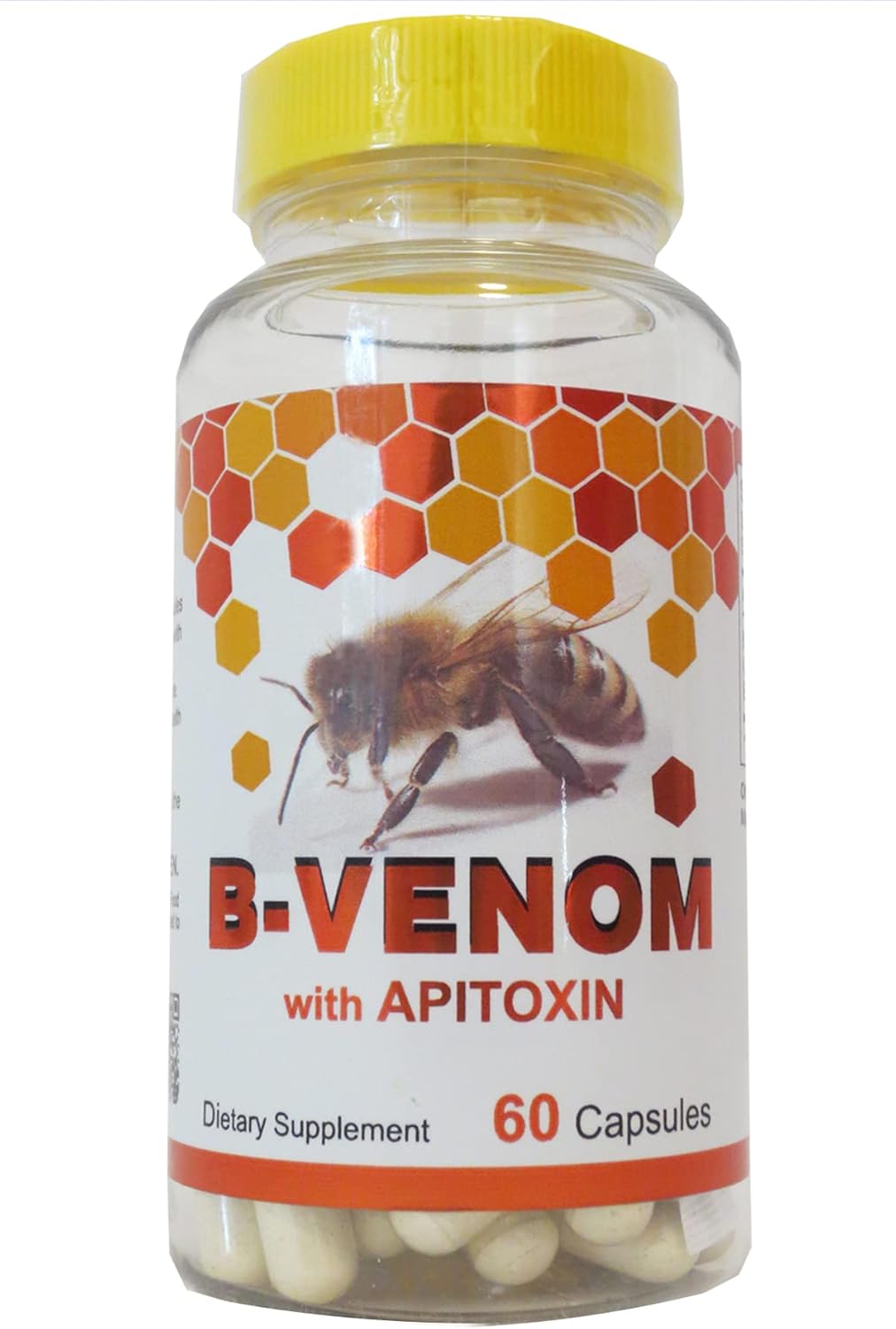 Nue B Venom Bee Venom Capsules with Glucosamine Sulfate - Natural Joint Support