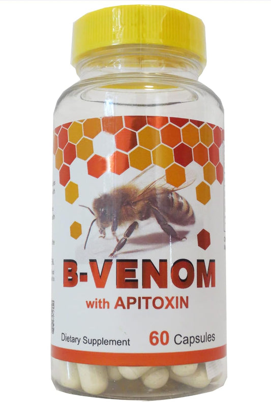 Nue B Venom Bee Venom Capsules with Glucosamine Sulfate - Natural Joint Support