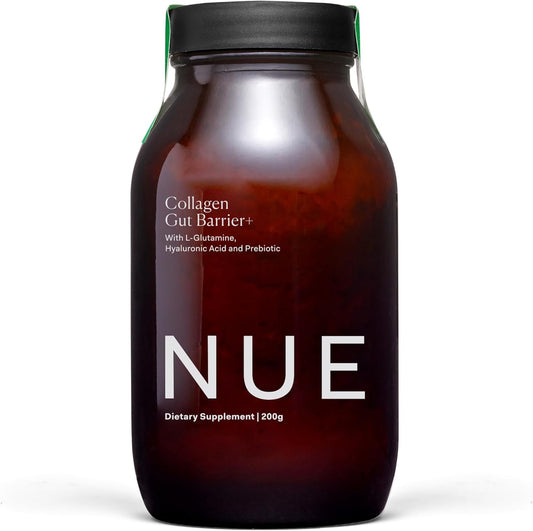 Nue Co. Collagen Gut Barrier+ Supplement with Hyaluronic Acid & Prebiotic for Skin Health - 200g