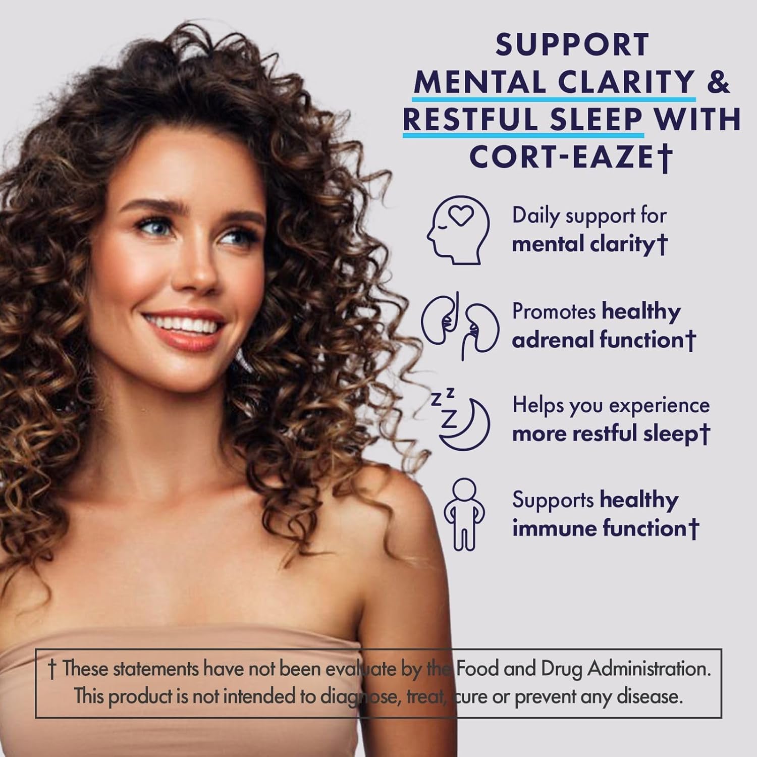 NuEthix Formulations Cort-Eaze Capsules - Cortisol Supplement with Ashwagandha, L-Theanine & Rhodiola Rosea for Relaxation and Deep Sleep - 60 Capsules