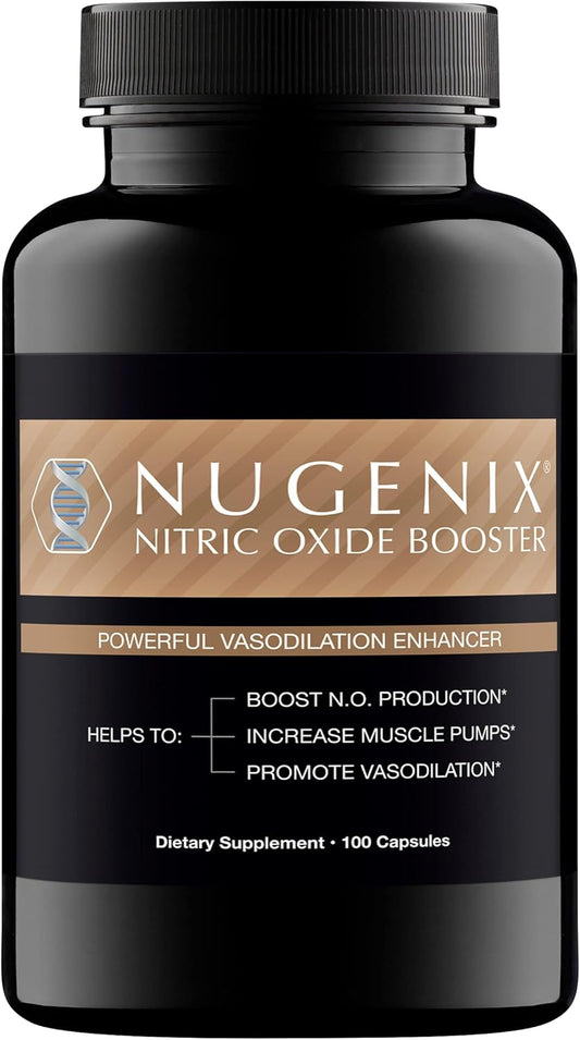 Nugenix Nitric Oxide Booster and Horny Goat Weed Supplements Combo Pack for Enhanced Performance
