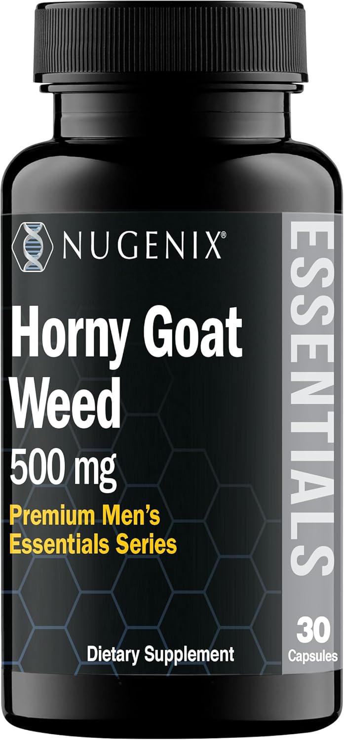Nugenix Nitric Oxide Booster and Horny Goat Weed Supplements Combo Pack for Enhanced Performance
