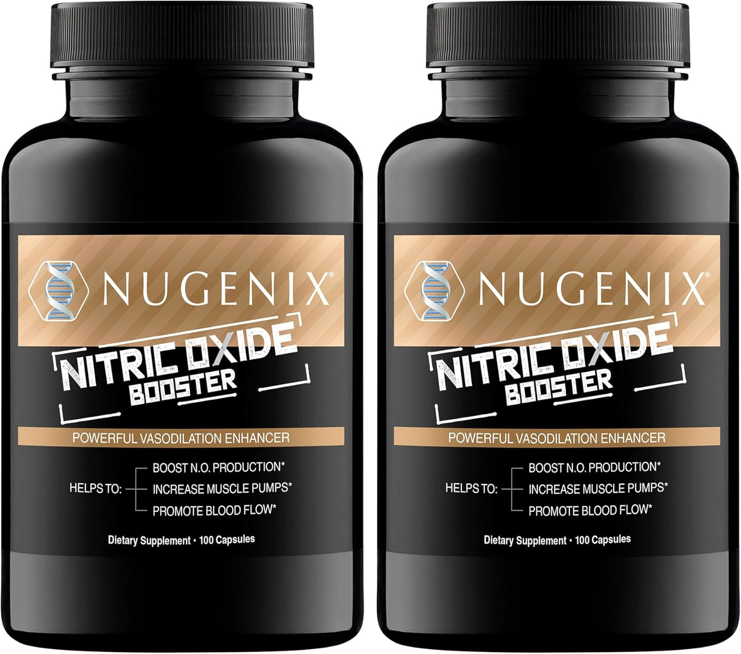 Nugenix Nitric Oxide Booster Supplement - Enhanced Blood Flow Formula with L-Arginine, L-Citrulline, and Pine Bark Extract - 200 Capsules
